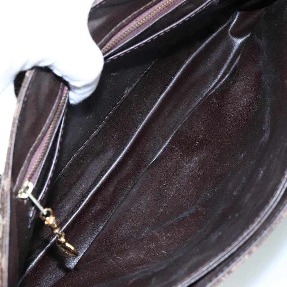 CELINE C Sulky Hand Bag Canvas Brown Auth 97779 - Picture 11 of 16